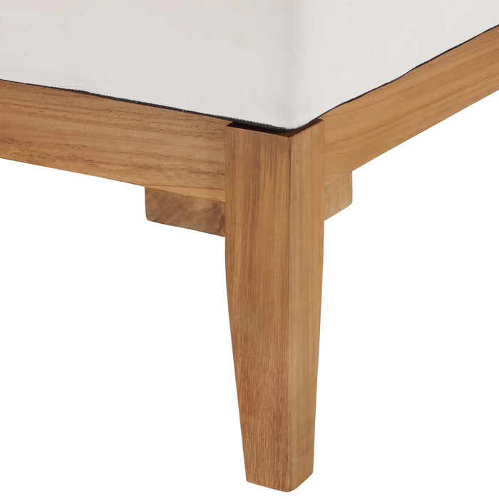 Bayport Outdoor Patio Teak Wood Corner Chair - view 7
