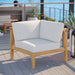 Bayport Outdoor Patio Teak Wood Corner Chair - Modway \outdoor\sofas & sectionals