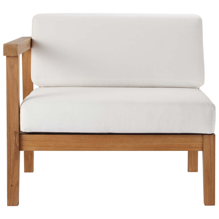 Bayport Outdoor Patio Teak Wood Left-Arm Chair - view 6