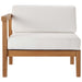Bayport Outdoor Patio Teak Wood Left-Arm Chair - view 6