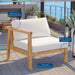 Bayport Outdoor Patio Teak Wood Left-Arm Chair - Modway \outdoor\sofas & sectionals