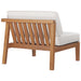 Bayport Outdoor Patio Teak Wood Right-Arm Chair - view 5