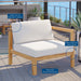 Bayport Outdoor Patio Teak Wood Right-Arm Chair - Modway \outdoor\sofas & sectionals