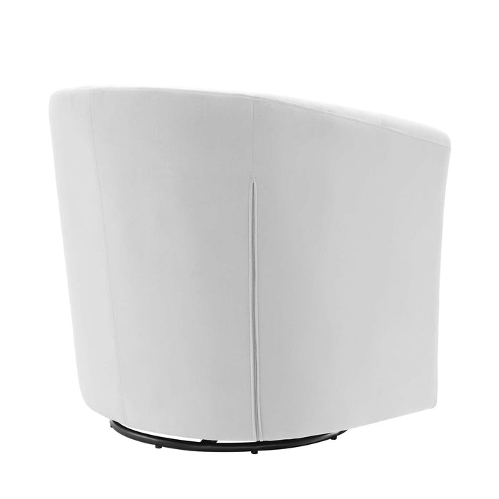 Prospect Tufted Velvet Swivel Armchair - Modern Comfort with Stain-Resistant Upholstery & Style