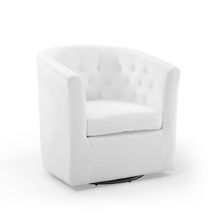 Prospect Tufted Velvet Swivel Armchair - Modern Comfort with Stain-Resistant Upholstery & Style