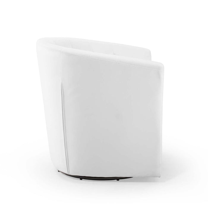 Prospect Tufted Velvet Swivel Armchair - Modern Comfort with Stain-Resistant Upholstery & Style