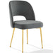 Modway Rouse Dining Room Side Chair Set of 2 in Blue - Detail View