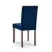 Prosper 5 Piece Upholstered Velvet Dining Set Cappuccino Navy