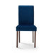Prosper 5 Piece Upholstered Velvet Dining Set Cappuccino Navy