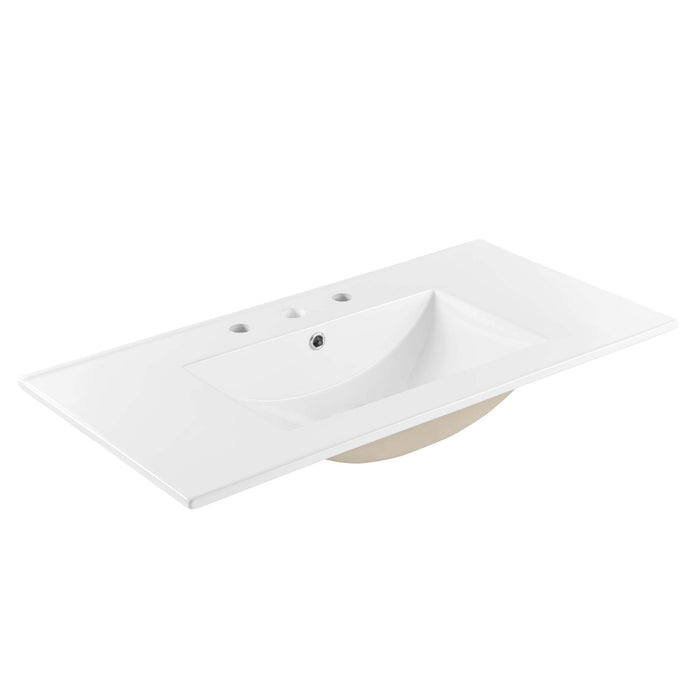 Cayman Bathroom Sink White / 36"