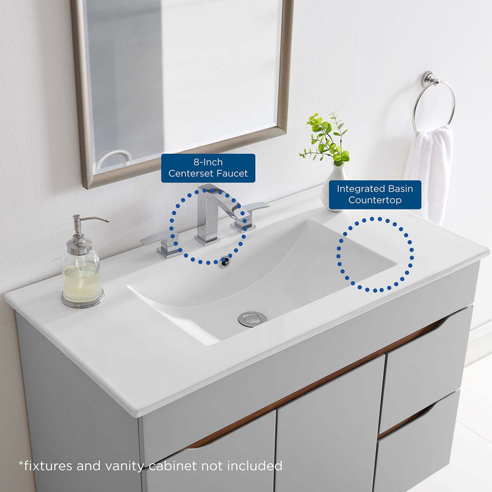 Cayman Bathroom Sink White / 36"