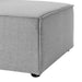 Saybrook Outdoor Patio Upholstered Sectional Sofa Armless Chair - view 7