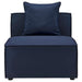 Saybrook Outdoor Patio Upholstered Sectional Sofa Armless Chair - view 13