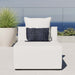 Saybrook Outdoor Patio Upholstered Sectional Sofa Armless Chair - view 15