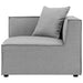 Saybrook Outdoor Patio Upholstered Sectional Sofa Corner Chair - view 5