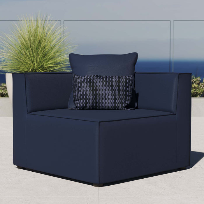 Saybrook Outdoor Patio Upholstered Sectional Sofa Corner Chair - view 8