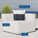 Saybrook Outdoor Patio Upholstered Sectional Sofa Corner Chair - view 17