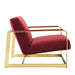 Modway Seg Performance Velvet Accent Chair Living Room Furniture - Close-Up