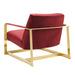 Modway Seg Performance Velvet Accent Chair Living Room Furniture - Lifestyle View