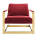 Modway Seg Performance Velvet Accent Chair Living Room Furniture - Dimensions