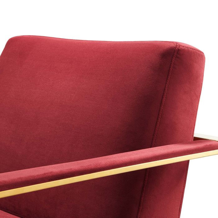 Modway Seg Performance Velvet Accent Chair Living Room Furniture - Features