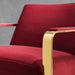 Modway Seg Performance Velvet Accent Chair Living Room Furniture in Blue - Detail View