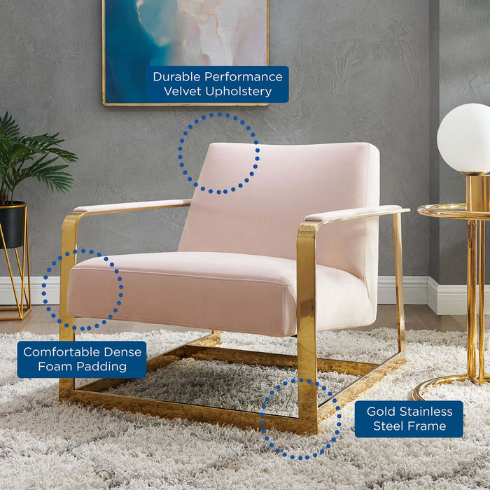 Modway Seg Performance Velvet Accent Chair Living Room Furniture - View 16
