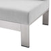 Shore Sunbrella® Fabric Aluminum Outdoor Patio Right-Arm Loveseat - view 6