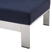 Shore Sunbrella® Fabric Aluminum Outdoor Patio Left-Arm Loveseat - view 16