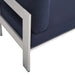 Shore Sunbrella® Fabric Aluminum Outdoor Patio Armless Chair - view 14