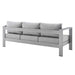 Shore Sunbrella® Fabric Aluminum Outdoor Patio Sofa - view 5