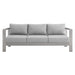 Shore Sunbrella® Fabric Aluminum Outdoor Patio Sofa - view 6