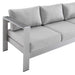 Shore Sunbrella® Fabric Aluminum Outdoor Patio Sofa - view 7