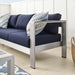 Shore Sunbrella® Fabric Aluminum Outdoor Patio Sofa - view 11