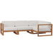 Upland Outdoor Patio Teak Wood 4-Piece Sectional Sofa Set by Modway - angle view