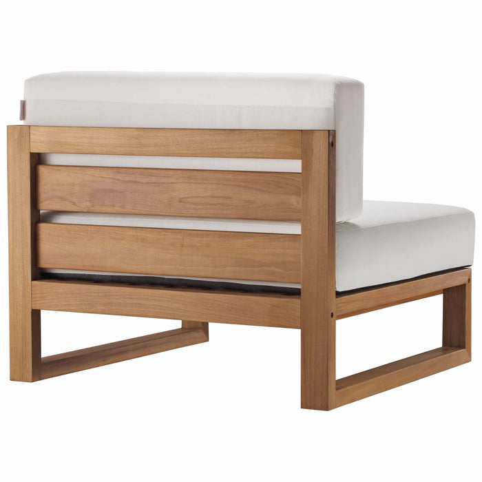 Upland Outdoor Patio Teak Wood 3-Piece Sectional Sofa Set - view 14