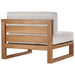 Upland Outdoor Patio Teak Wood 2-Piece Sectional Sofa Loveseat - view 7
