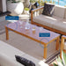 Upland Outdoor Patio Teak Wood 4-Piece Furniture Set - in lifestyle setting