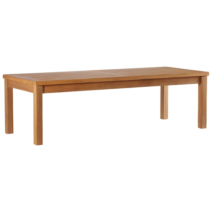 Upland Outdoor Patio Teak Wood 4-Piece Furniture Set - view 9
