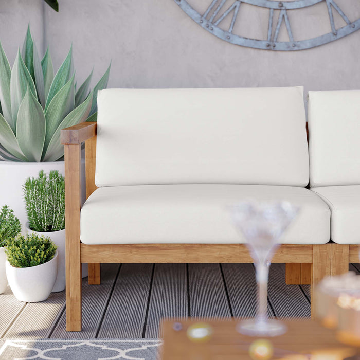Bayport Outdoor Patio Teak Wood 2-Seater Loveseat - view 5