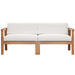 Bayport Outdoor Patio Teak Wood 2-Seater Loveseat - view 12