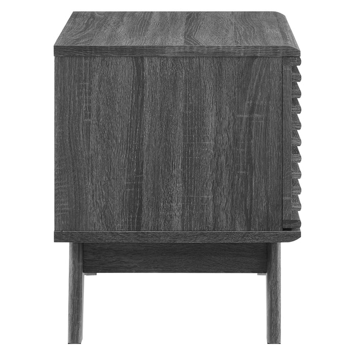 Modway Render Vinyl Record Display Stand Living Room Furniture - Close-Up