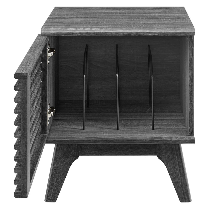 Modway Render Vinyl Record Display Stand Living Room Furniture - Dimensions