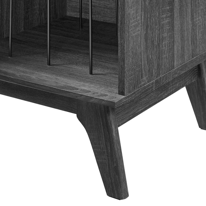 Modway Render Vinyl Record Display Stand Living Room Furniture - Features