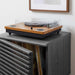 Modway Render Vinyl Record Display Stand Living Room Furniture in Brown - Detail View