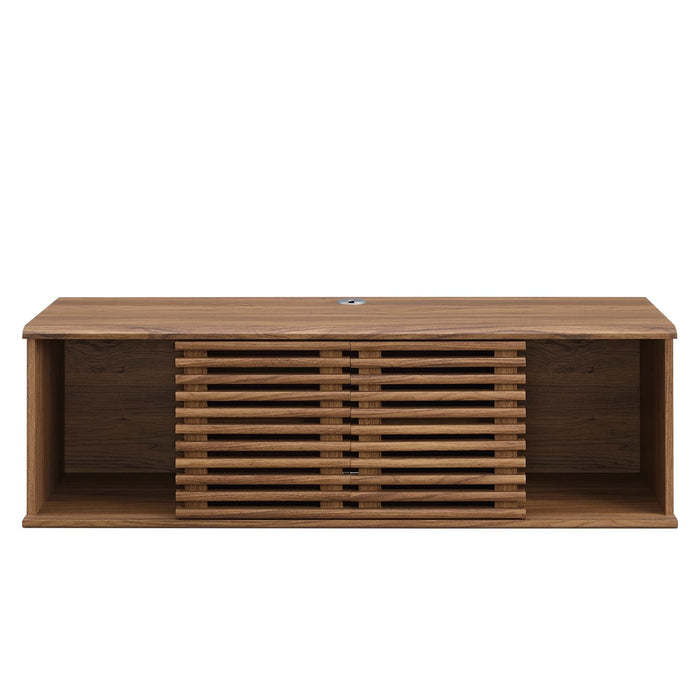 Modway Render 46" Wall-Mount Media Console TV Stand Living Room Furniture - Dimensions