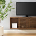 Modway Render 46" Wall-Mount Media Console TV Stand Living Room Furniture in Brown - Side View
