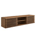 Modway Render 60" Wall-Mount Media Console TV Stand Living Room Furniture in Brown