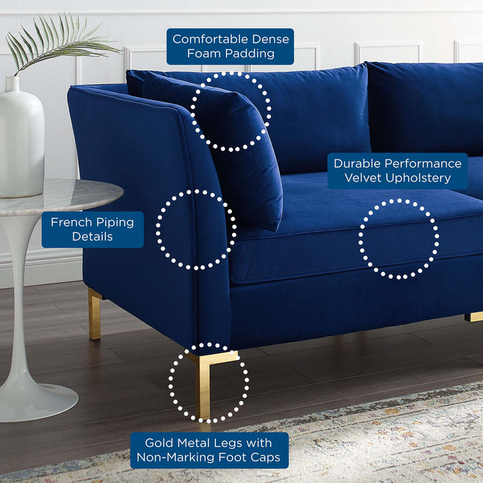 Ardent Performance Velvet Loveseat - view 12