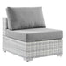Convene Outdoor Patio Armless Chair - alternate angle view